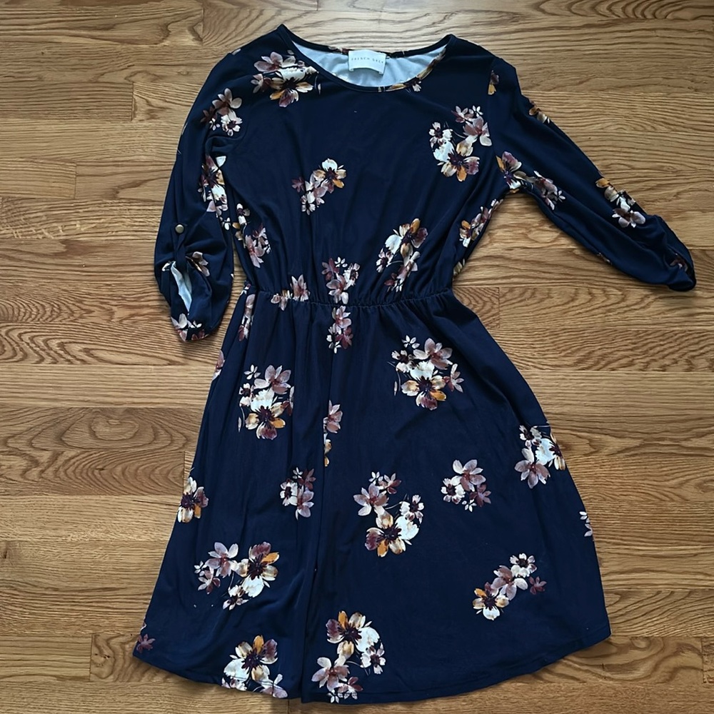 French grey dress